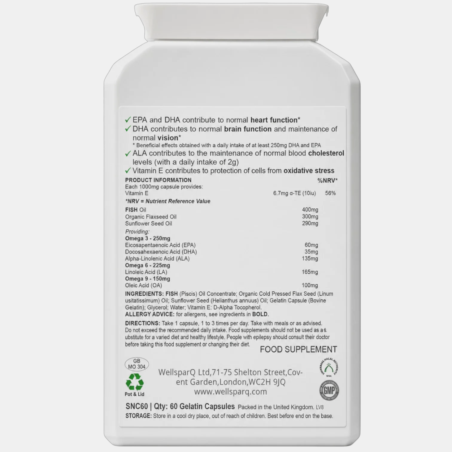 ingredients label