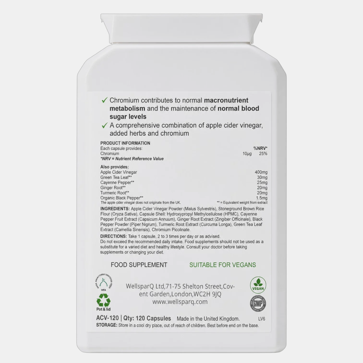 ingredients label