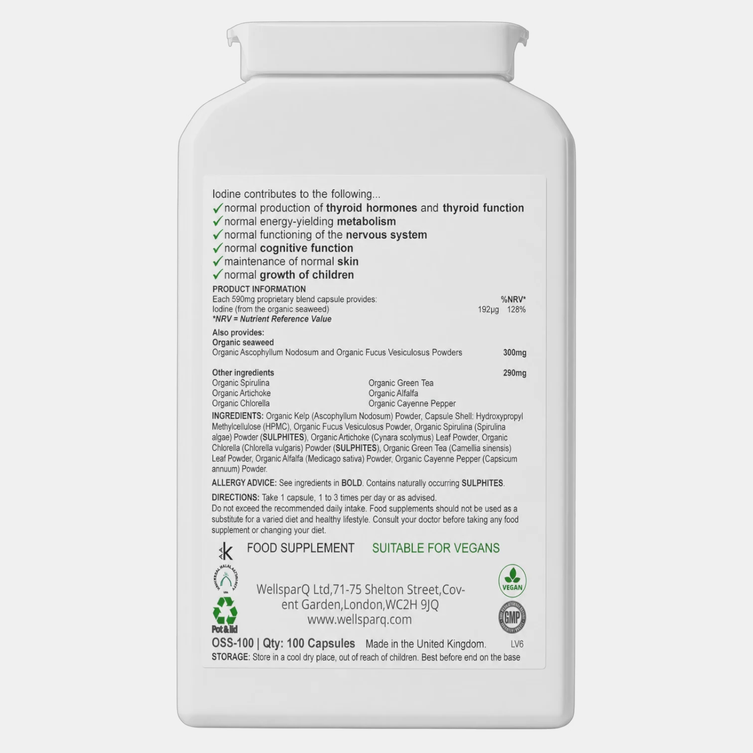 ingredients label