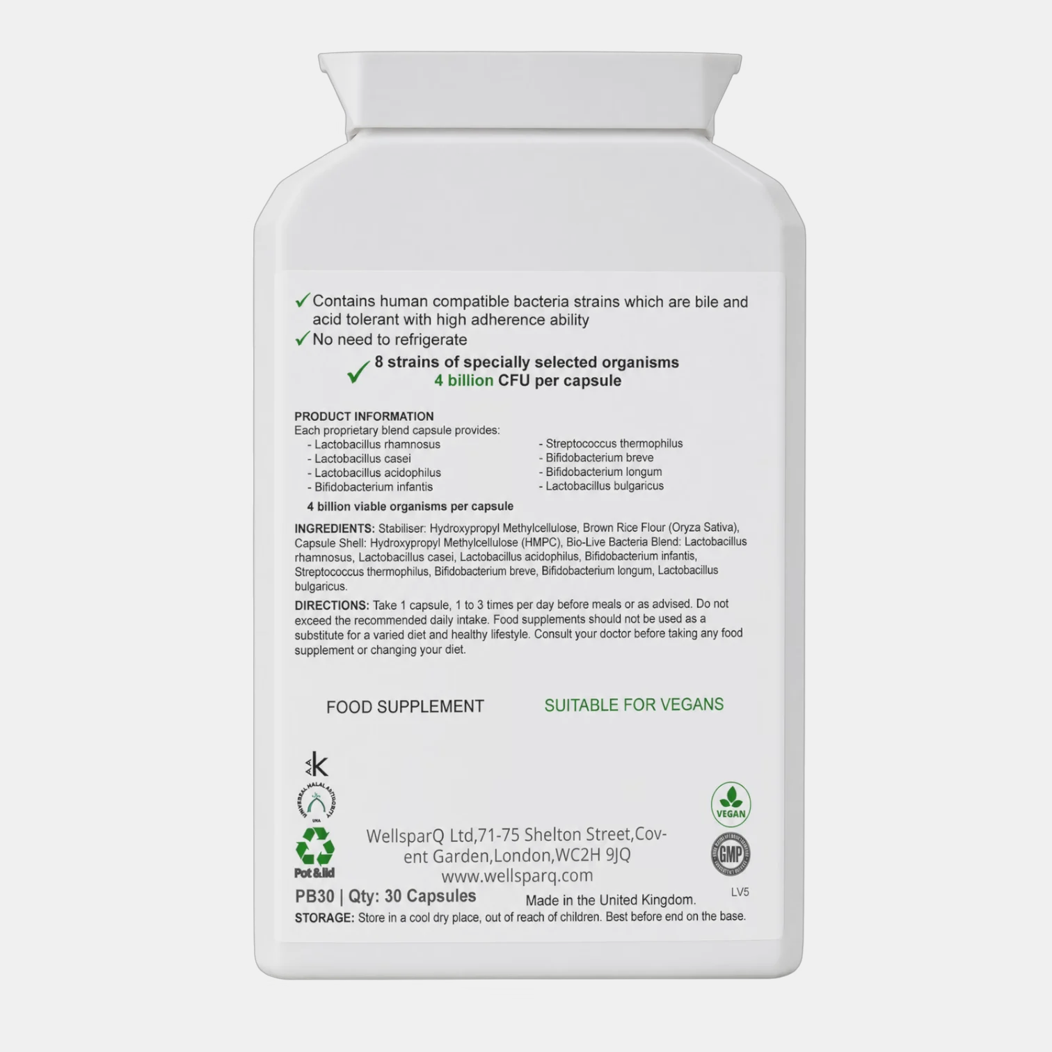 ingredients label