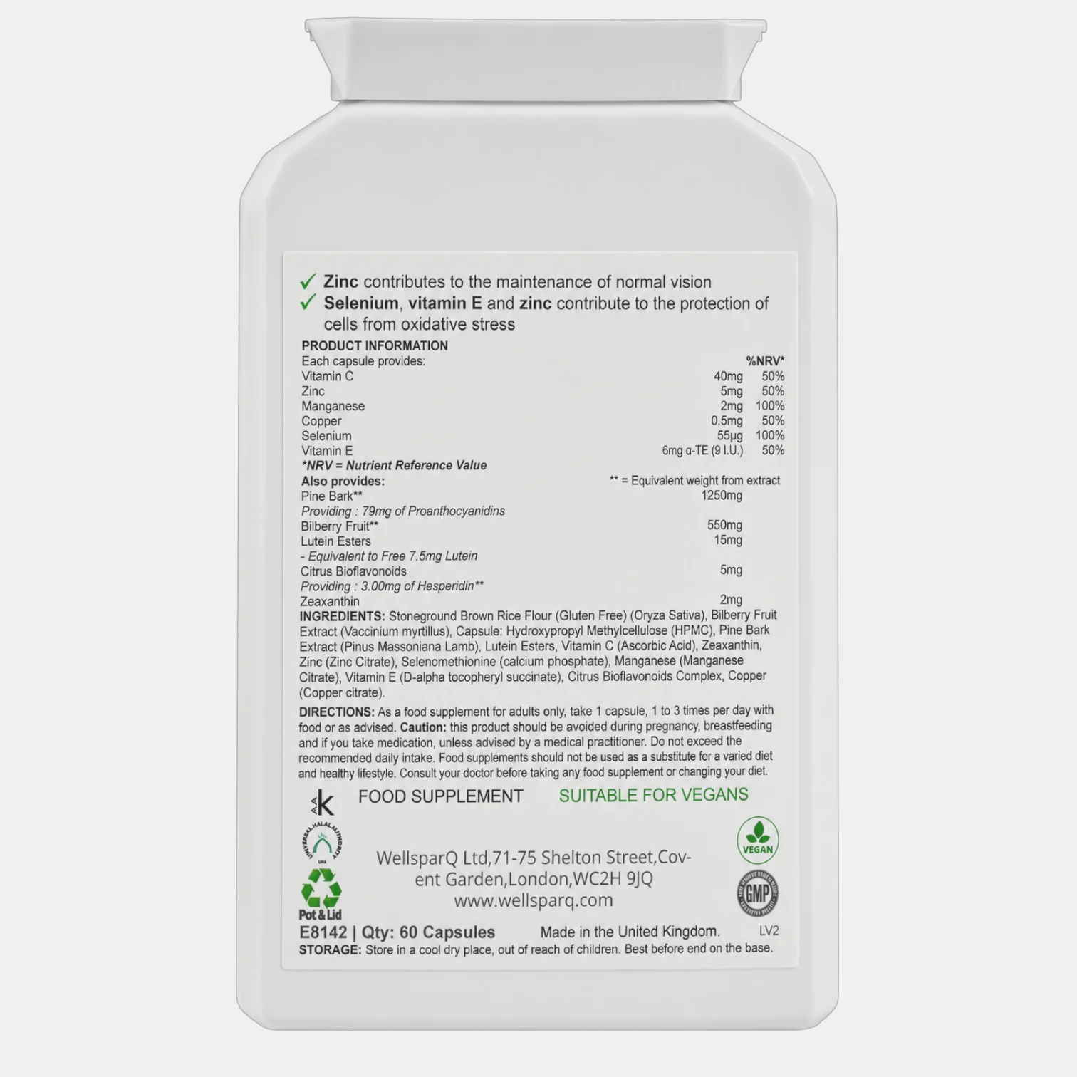 ingredients label