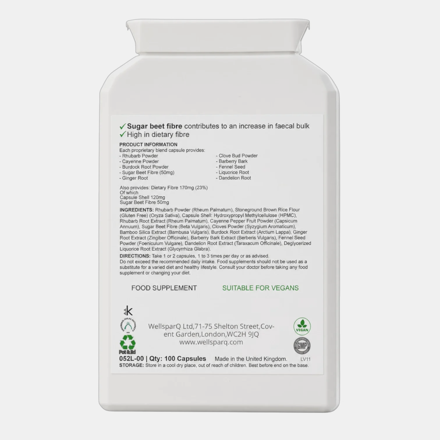 ingredients label