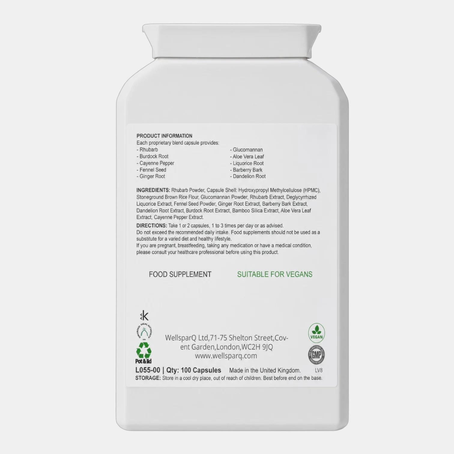 ingredients label