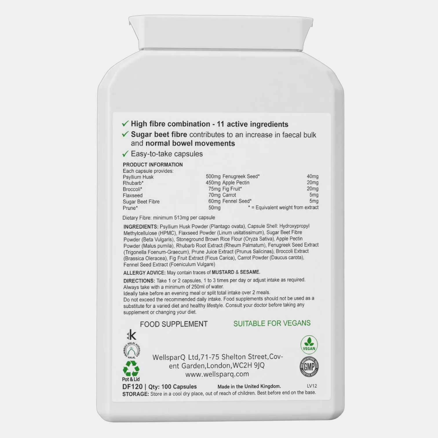 ingredients label