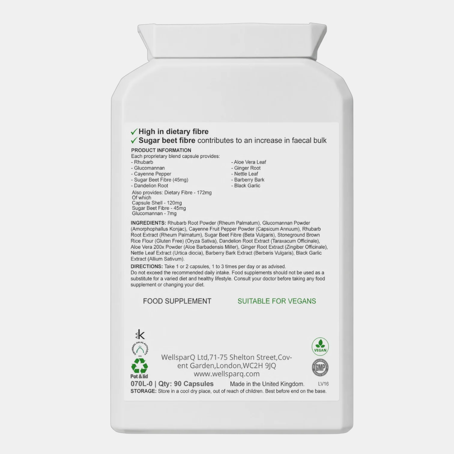 ingredients label