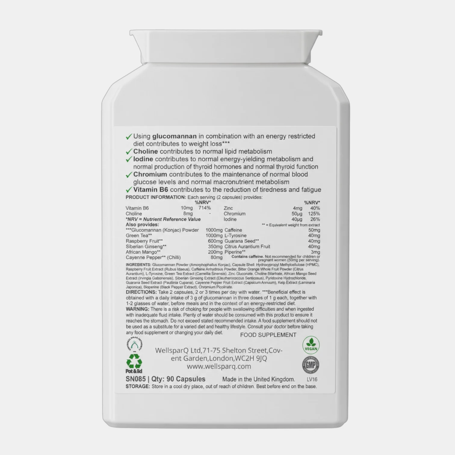 ingredients label