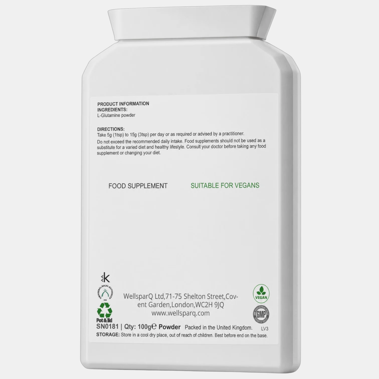 ingredients label