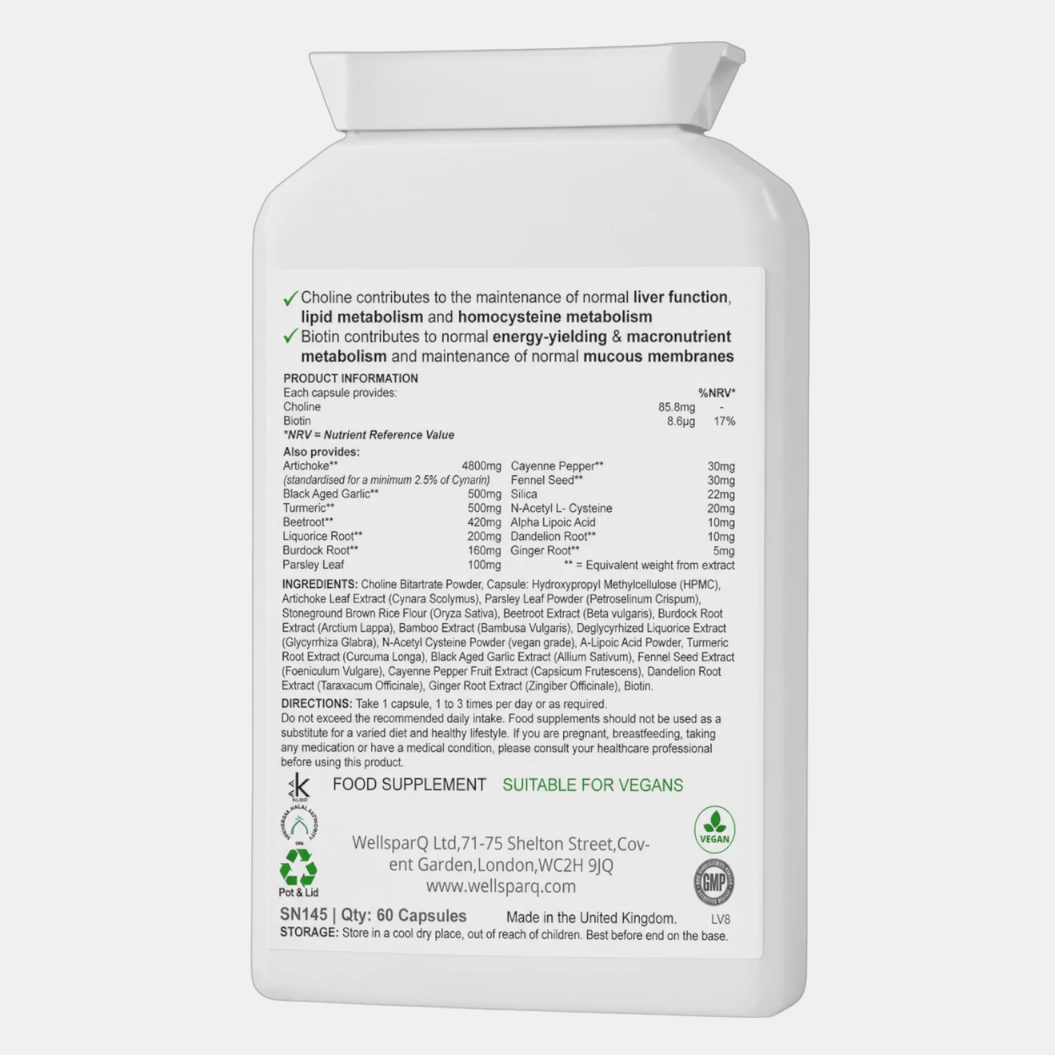 ingredients label