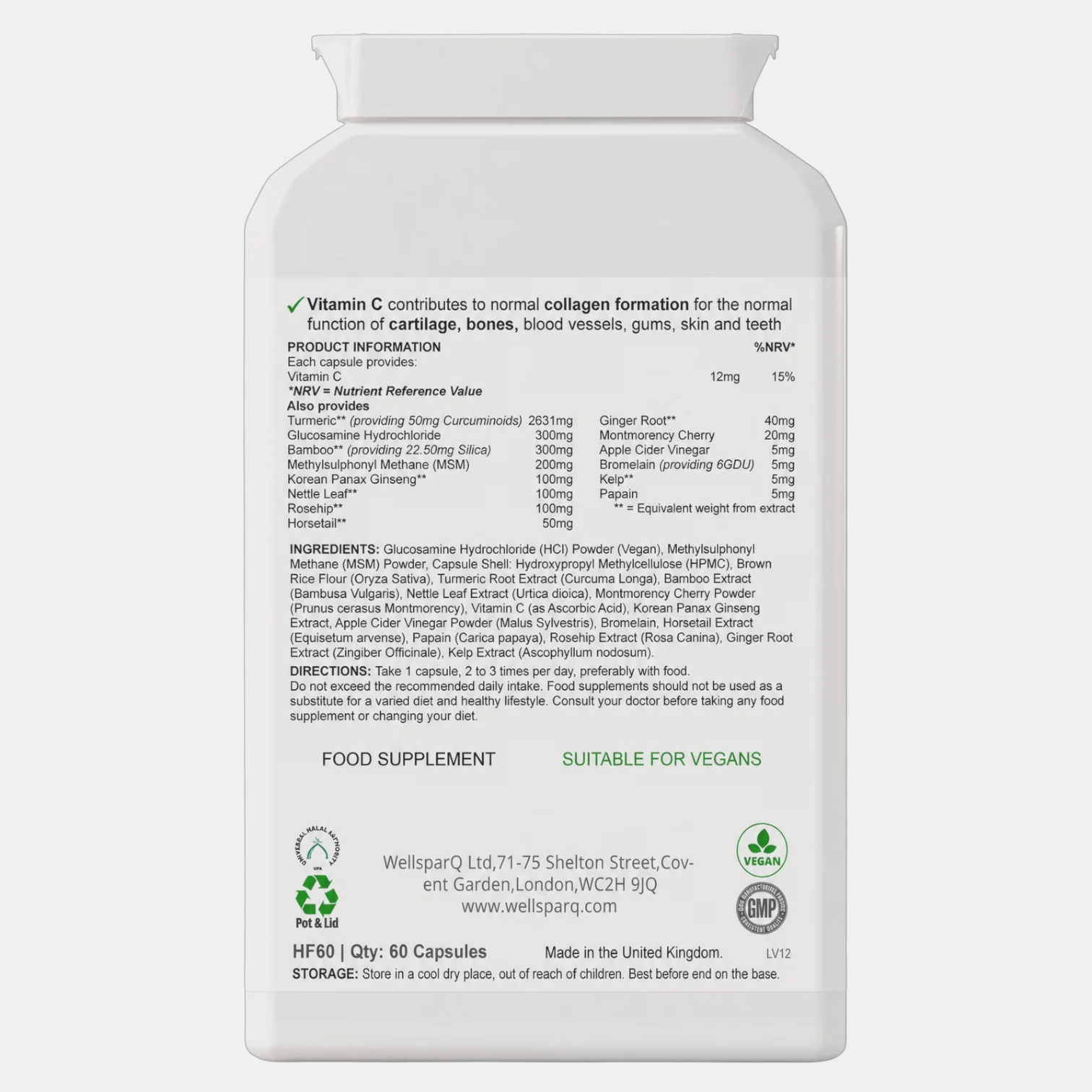 ingredients label