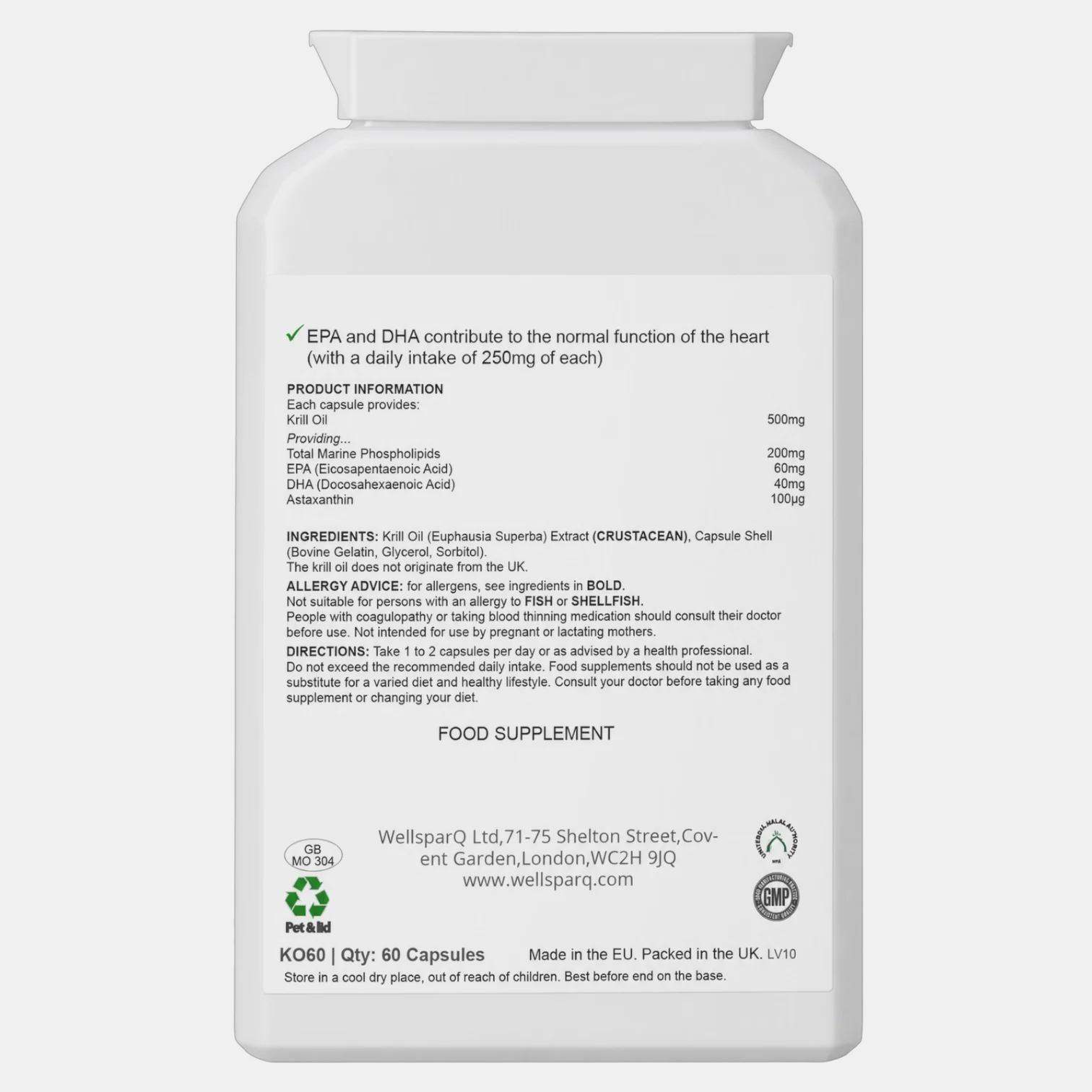 ingredients label