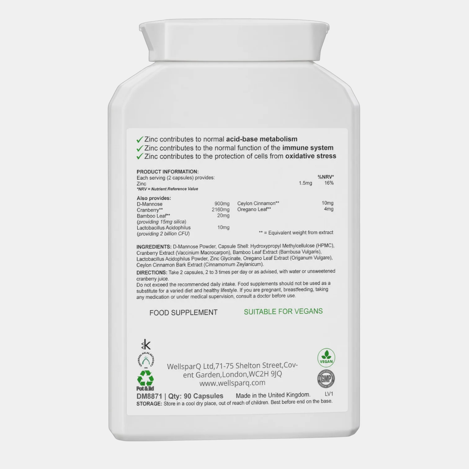 ingredients label