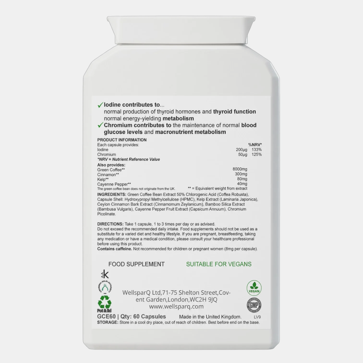 ingredients label