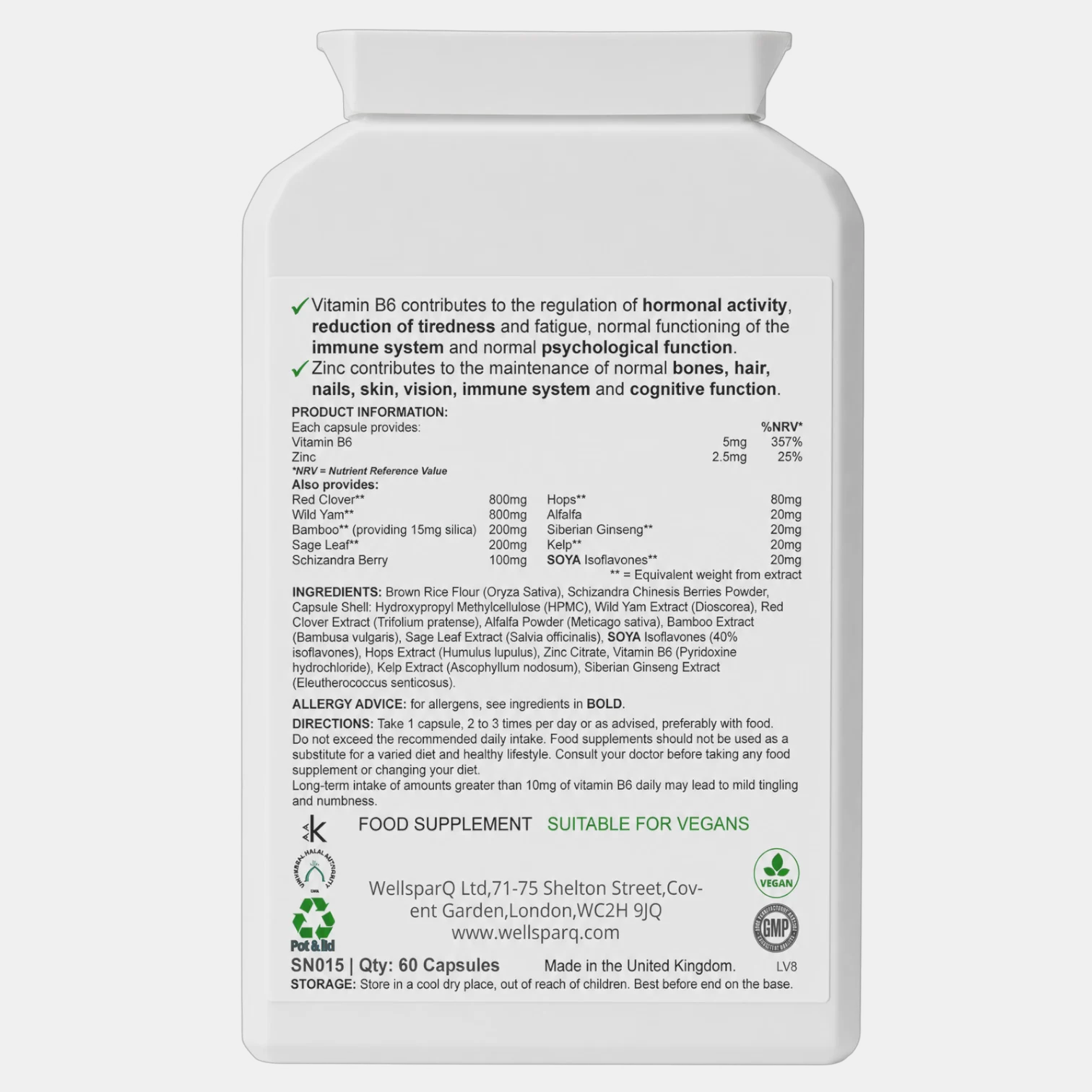 ingredients label