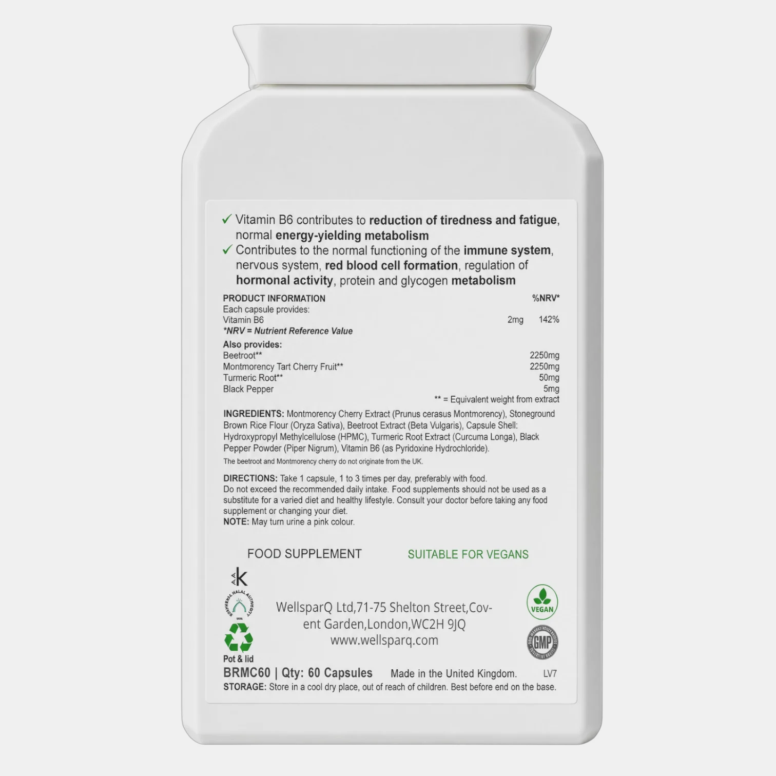 ingredients label