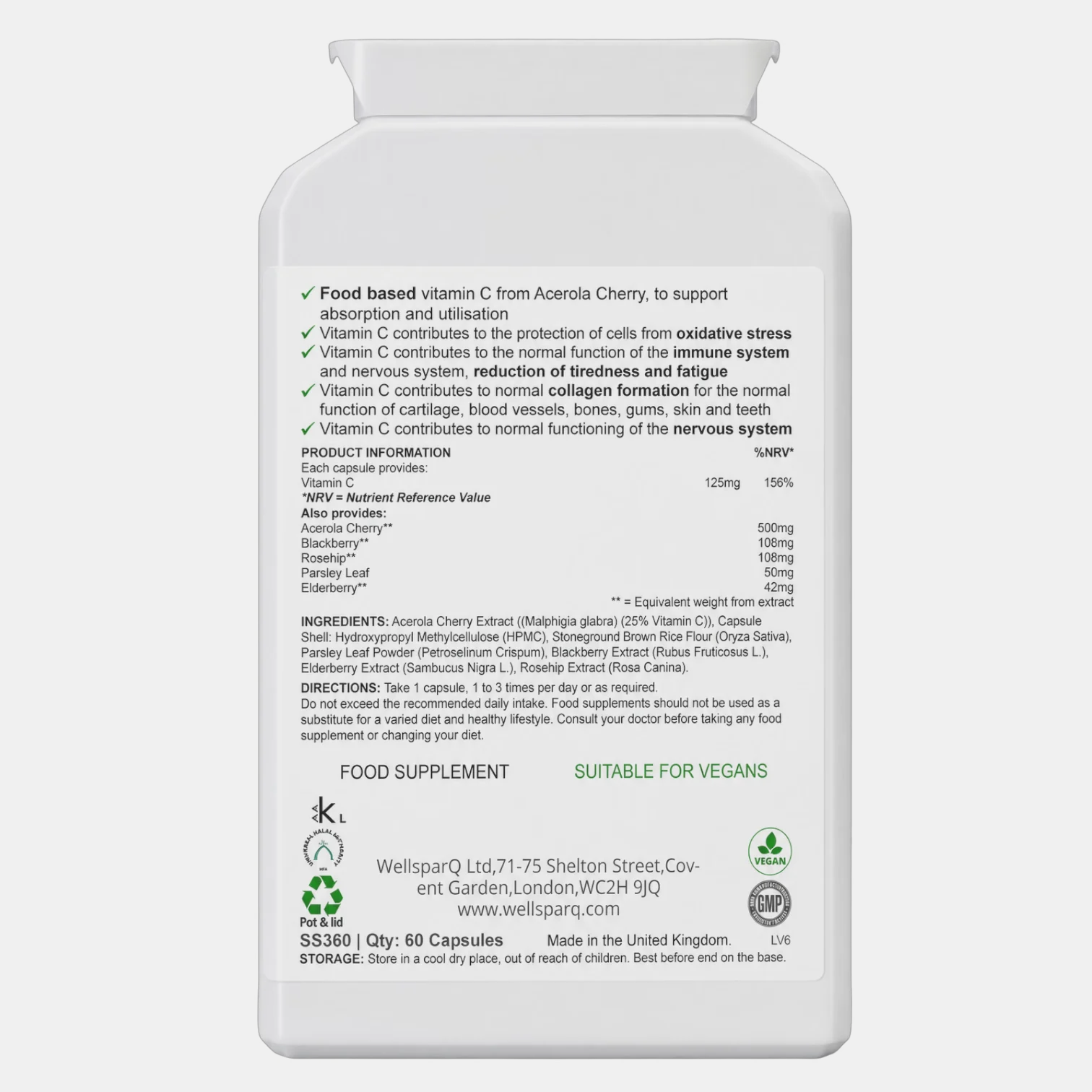 ingredients label