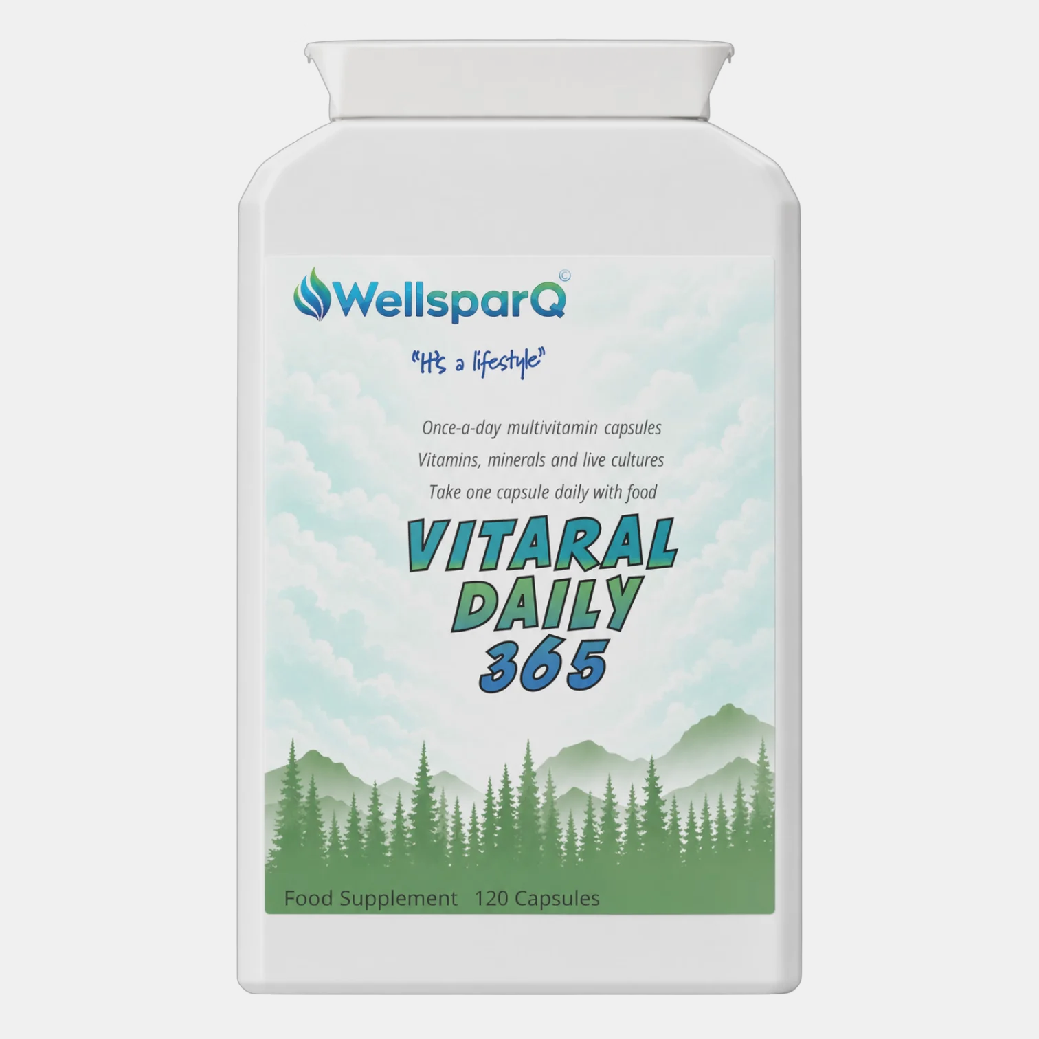 WellsparQ Vitaral Daily 365 supplement bottle