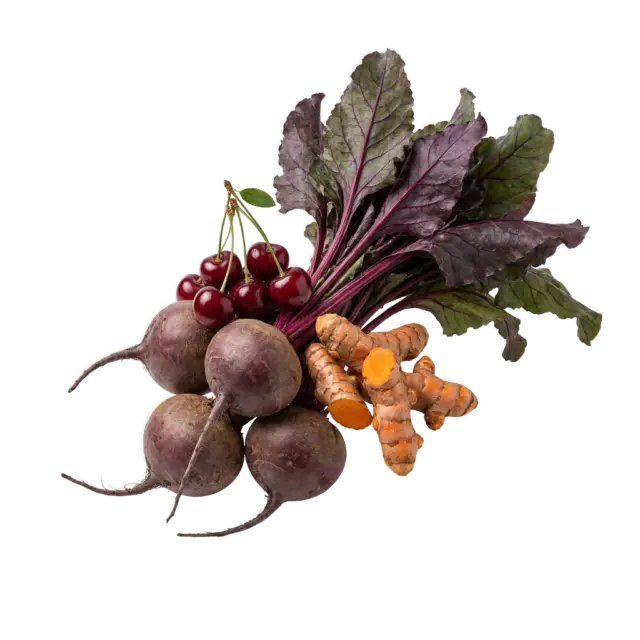 Beetroot, tart cherry and turmeric